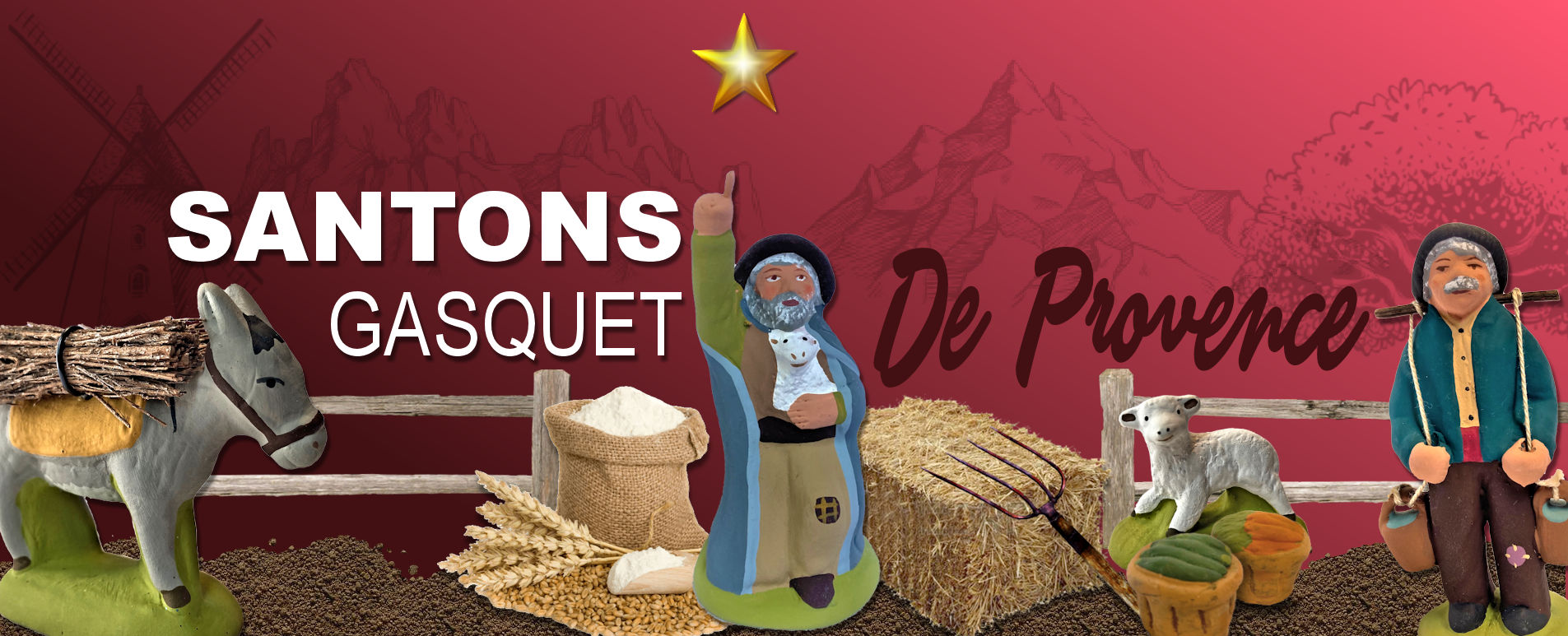 Les santons de provence de l atelier Gasquet